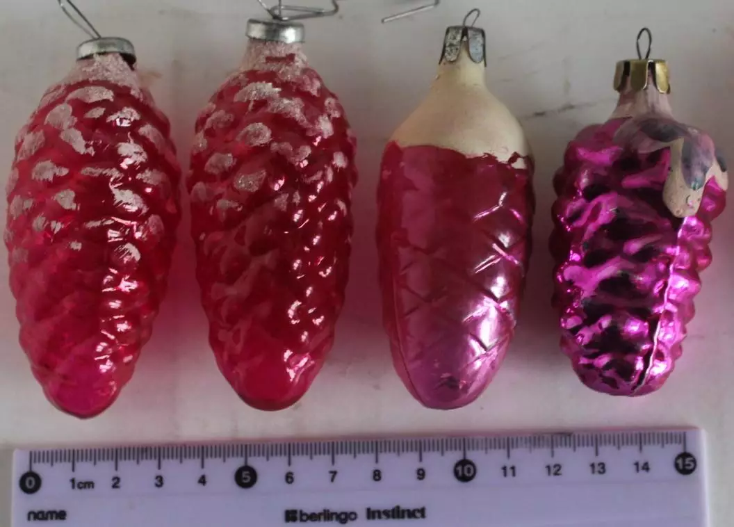 Ёлочные игрушки СССР шишки 1