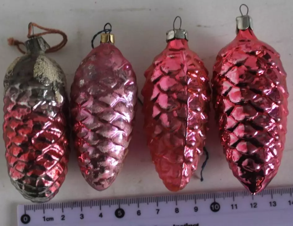 Ёлочные игрушки СССР шишки 2