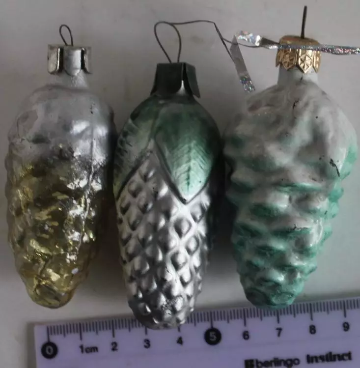 Ёлочные игрушки СССР шишки 6