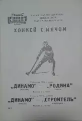 Динамо(Москва)-Родина(Киров)/Строитель(Сыктывкар) 27.02/02.03.1985