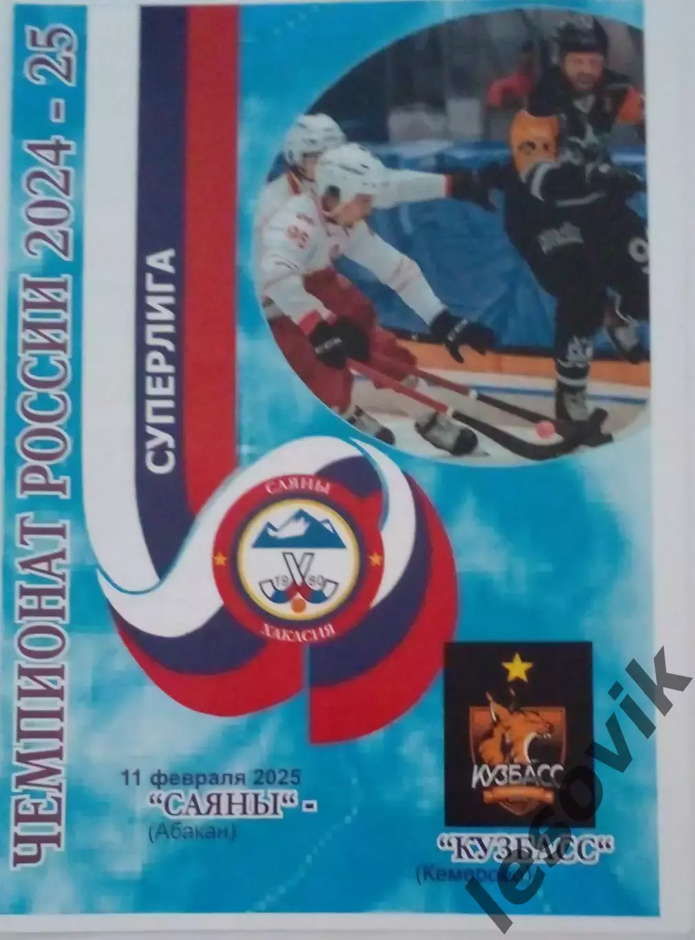 Саяны(Абакан)-Кузбасс(Кемерово) 11.02.2025 Суперлига 24/25