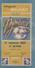 Металлист Харьков - Нефтчи Баку - 1985