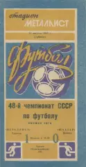 Металлист Харьков - Шахтёр Донецк - 1985