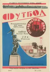 СКА Ростов - Кайрат Алма - Ата - 1971.