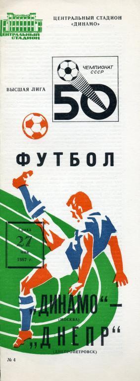 Динамо Москва - Днепр Днепропетровск - 1987