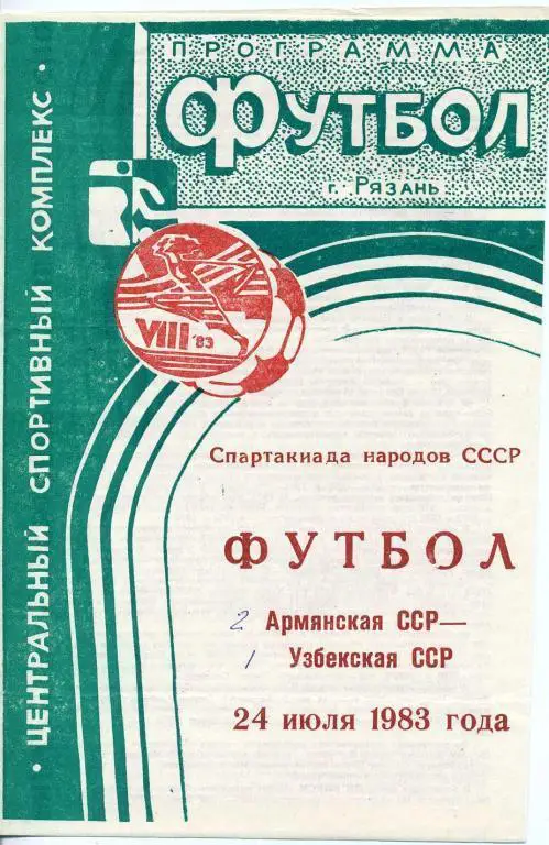 Армянская ССР - Узбекская ССР - 1983