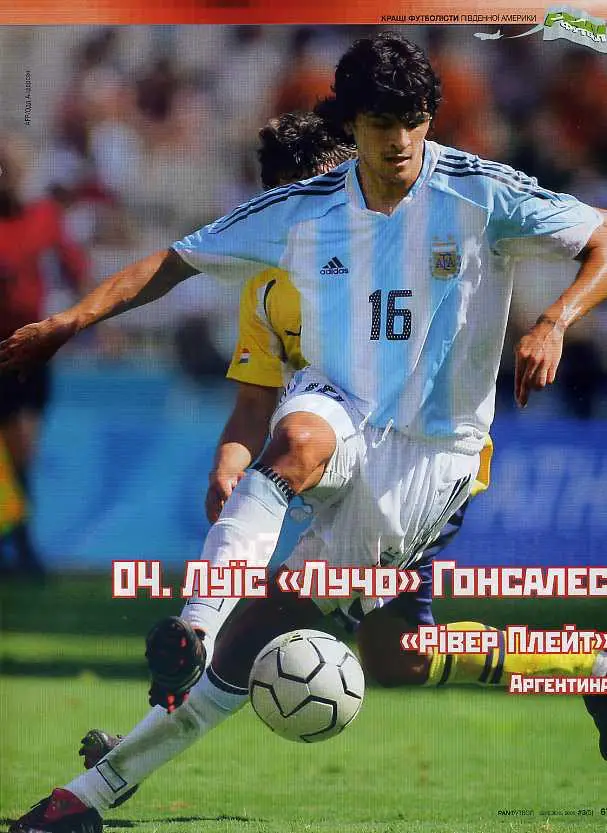 Луис Гонсалес, Ривер Плейт, Аргентина. Лучшие футболисты Южной Америки.
