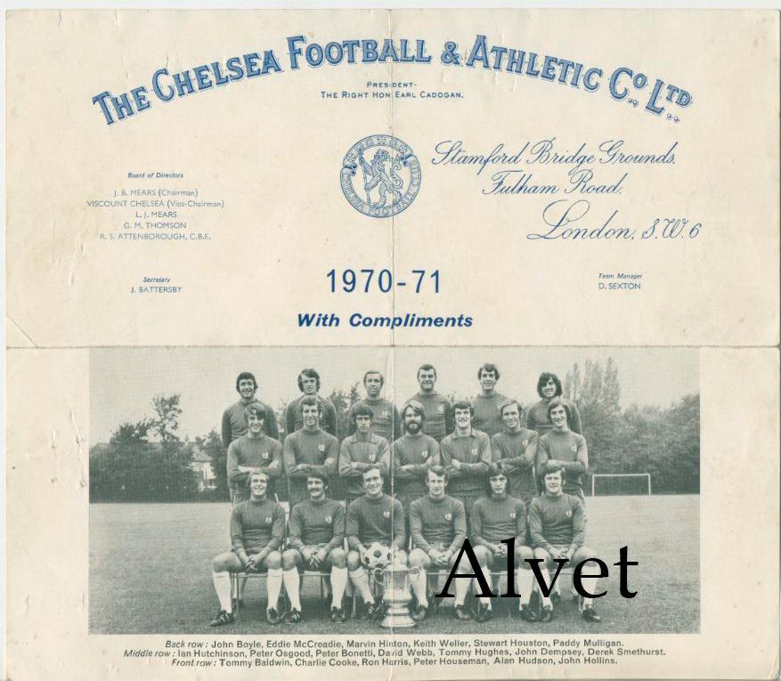 Chelsea Football Club 1970 - 71