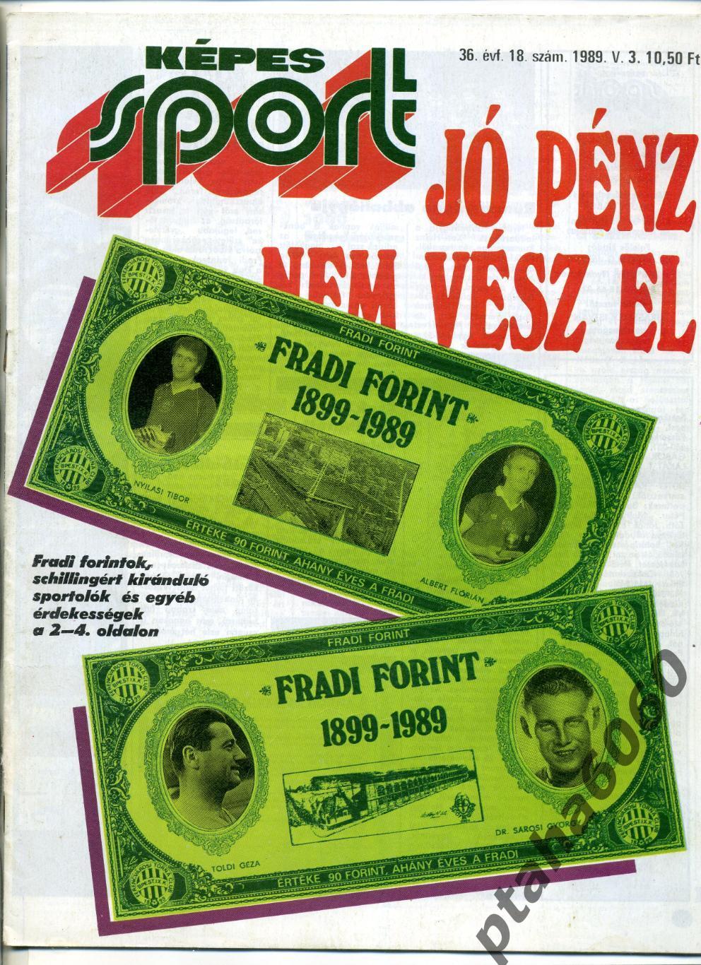 КЕПЕШ СПОРТ-Спортивный журнал Венгрия- №18 1989г