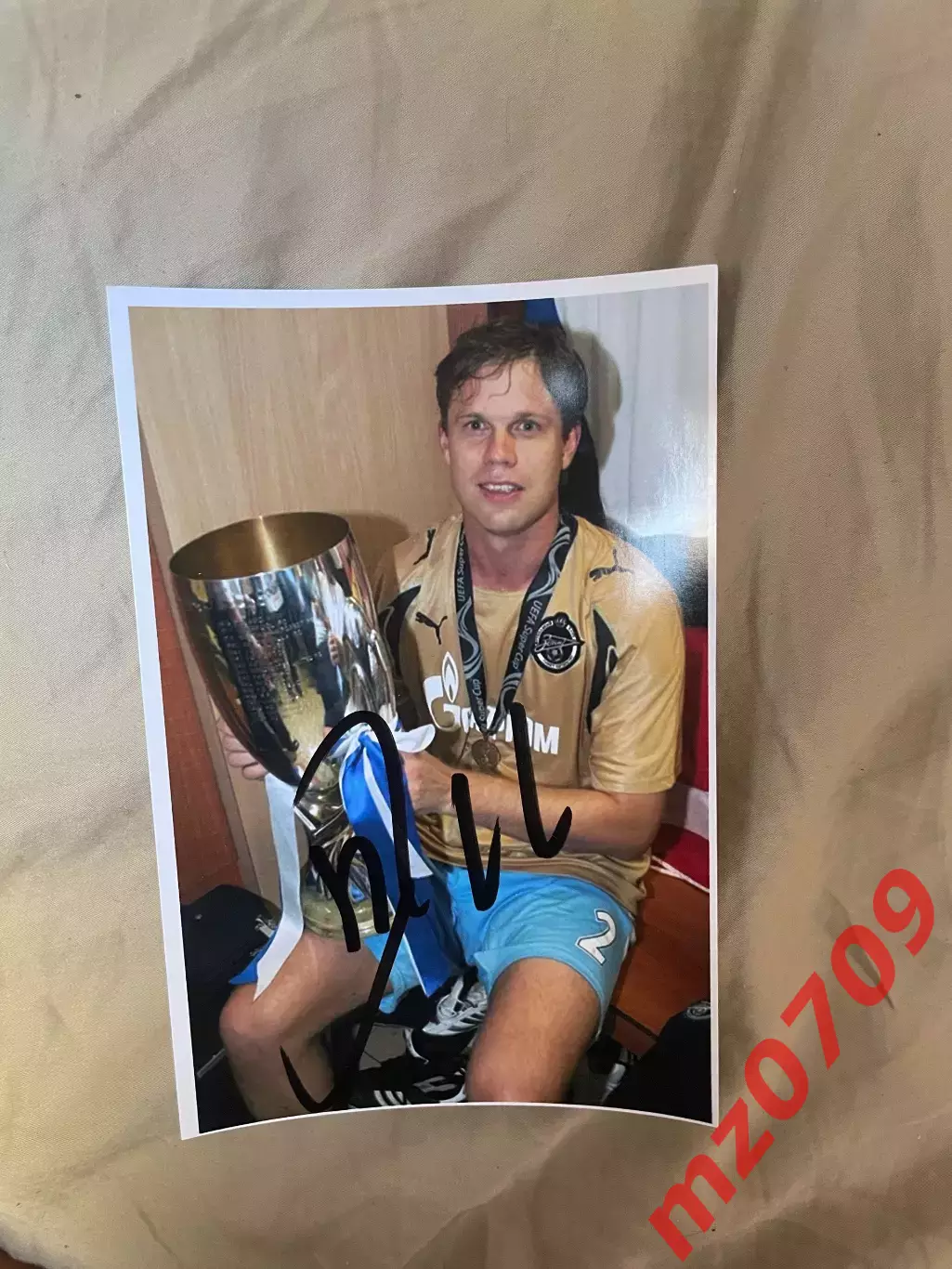 Автограф Владислав Радимов Россия зенит цска динамо крылья советов реал сарагоса