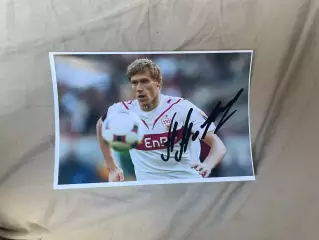 Автограф Павел Погребняк Россия зенит динамо спартак штутгарт фулхэм реддинг