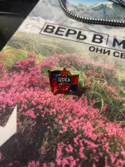 Значок баскетбол цска бк цска пбк цска флаг единая лига втб