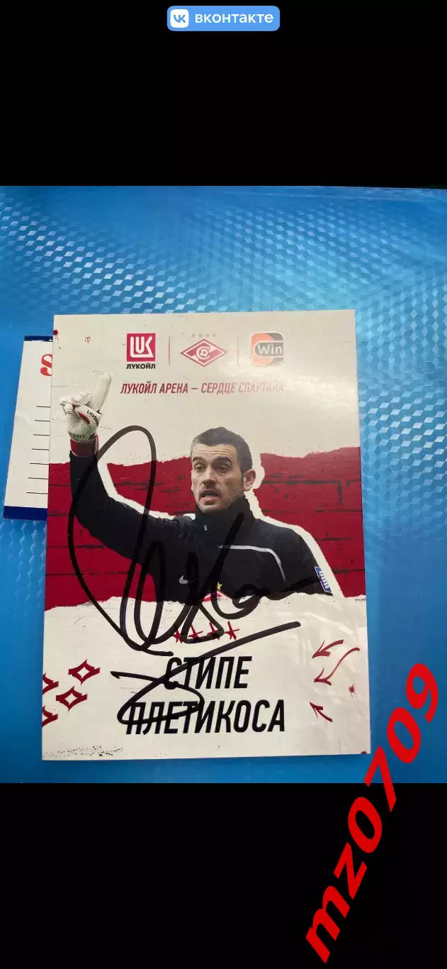 Автограф футбол Стипе Плетикоса спартак шахтер ростов тоттенхем Хорватия