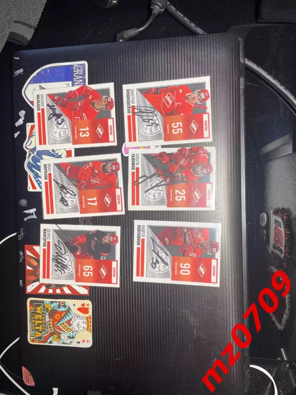 Хоккейные карточки хк спартак с автографами хоккей кхл 2