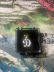 Значок официальный футбол логотип динамо белый рпл рфпл фк динамо