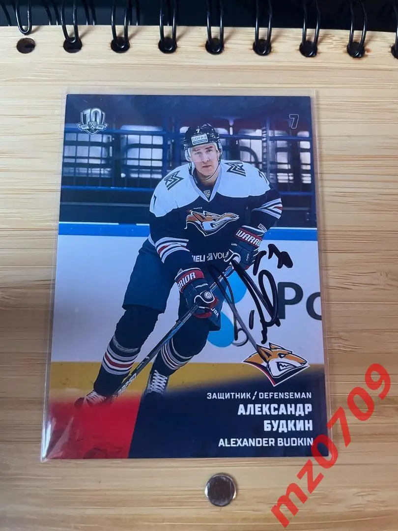 автограф Александр Будкин кхл динамо спартак металлург сочи лада торпедо трактор