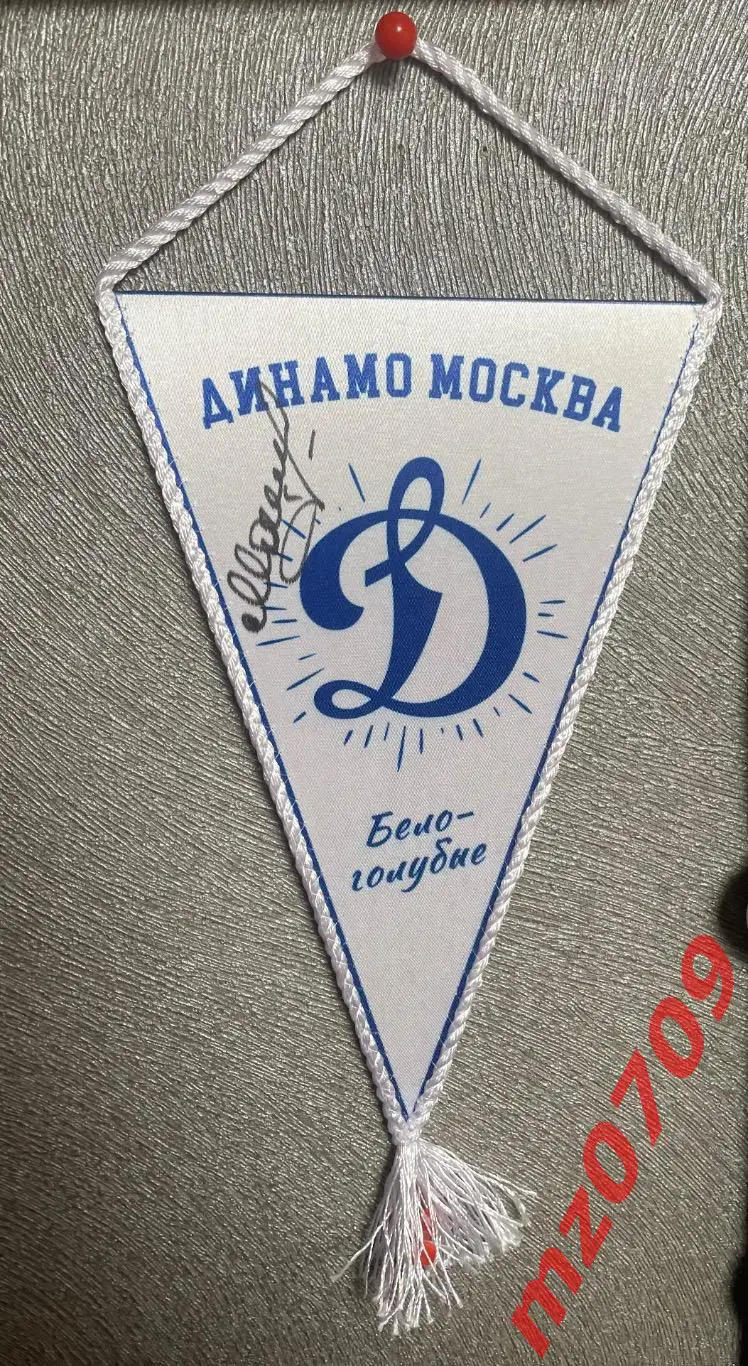 Вымпел хк динамо москва кхл автограф Александр Мальцев динамо сборная СССР