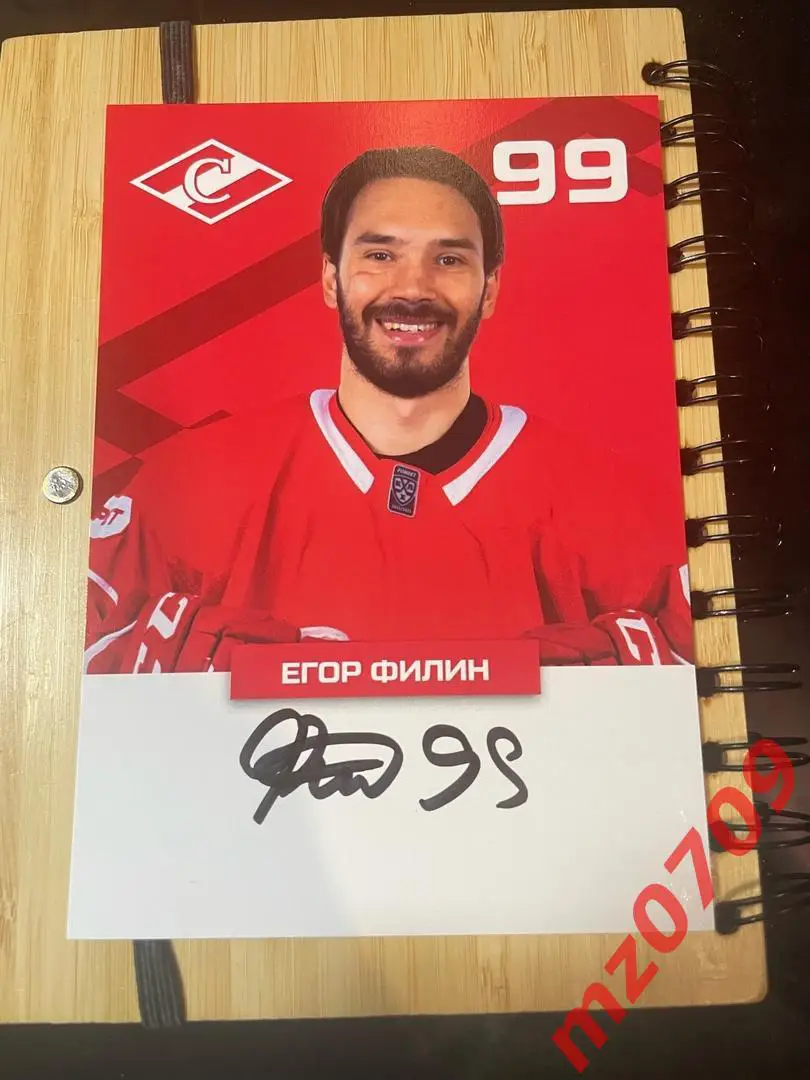 автограф Егор Филин хк спартак