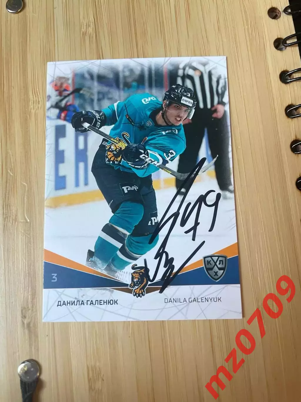 автограф Данила Галенюк хк сочи
