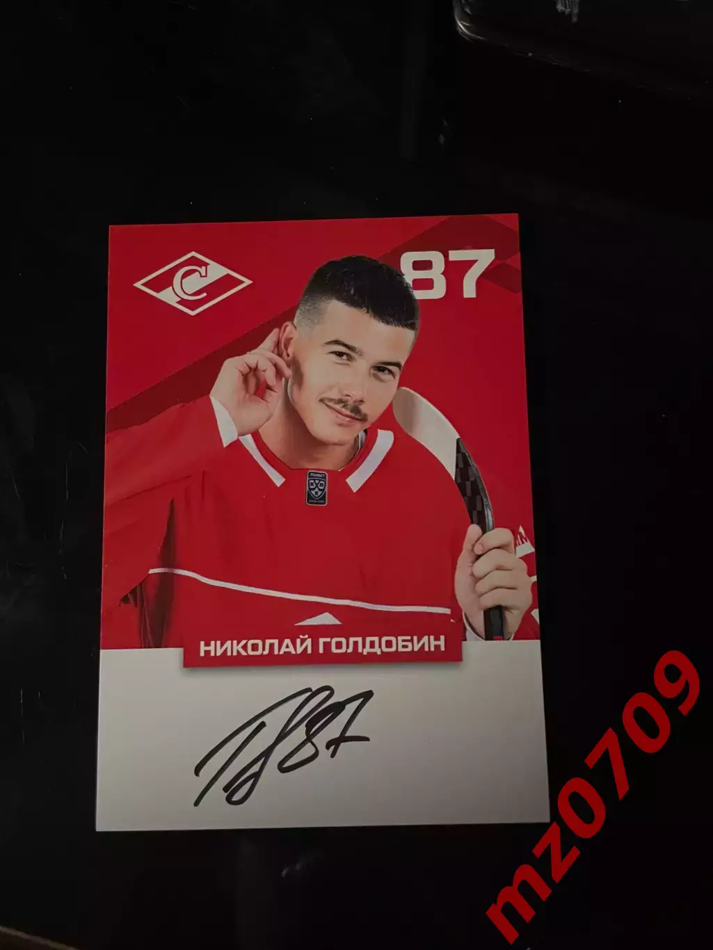 Автограф Николай Голдобин цска металлург спартак ска ванкувер сан хосе