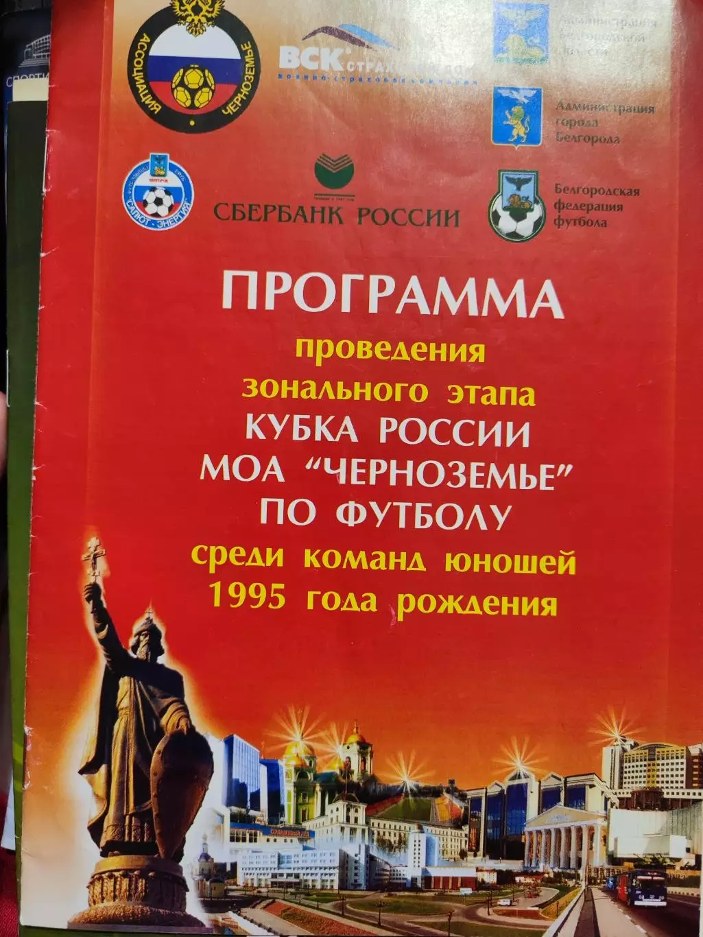 Кубок Черноземья по футболу среди команд юношей 1995 года рождения 2008