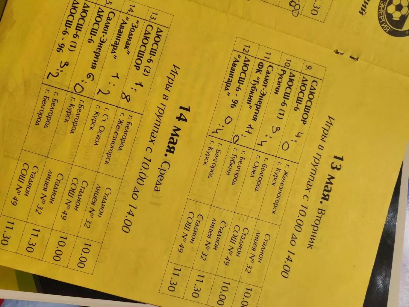 Кубок Черноземья по футболу среди команд юношей 1995 года рождения 2008 3