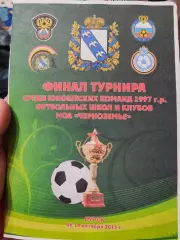 Финал турнира среди юношеский команд 1997 г.р.футбольны школ МОА Черноземье 2013