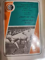 Спартак Орел - Авангард Курск 1991