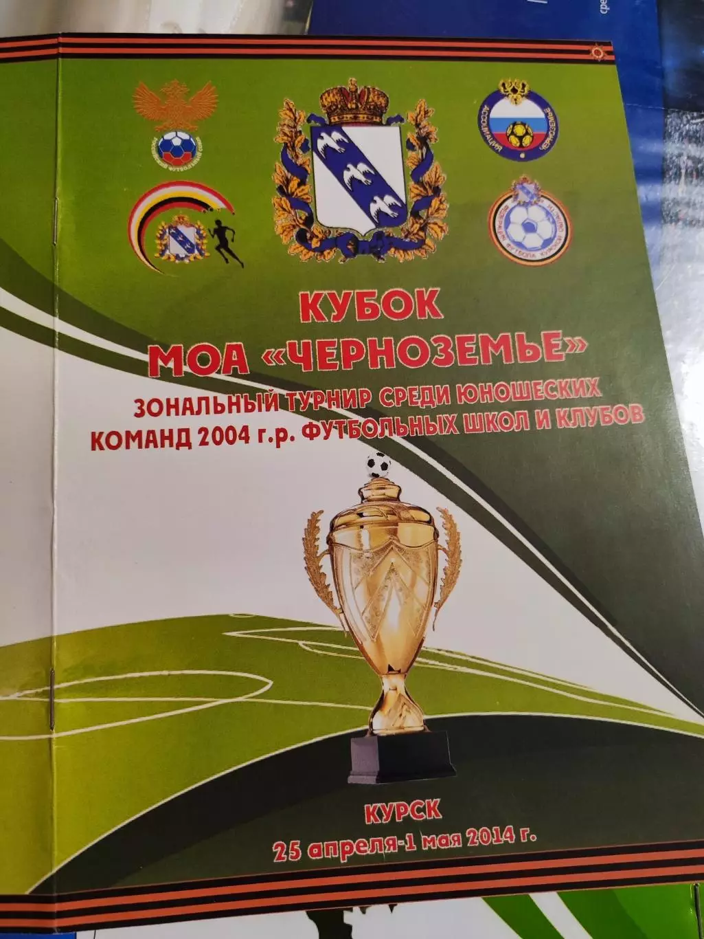 Кубок МОА Черноземье зональный турнир среди юношеских команд 2004г. Курск 2014