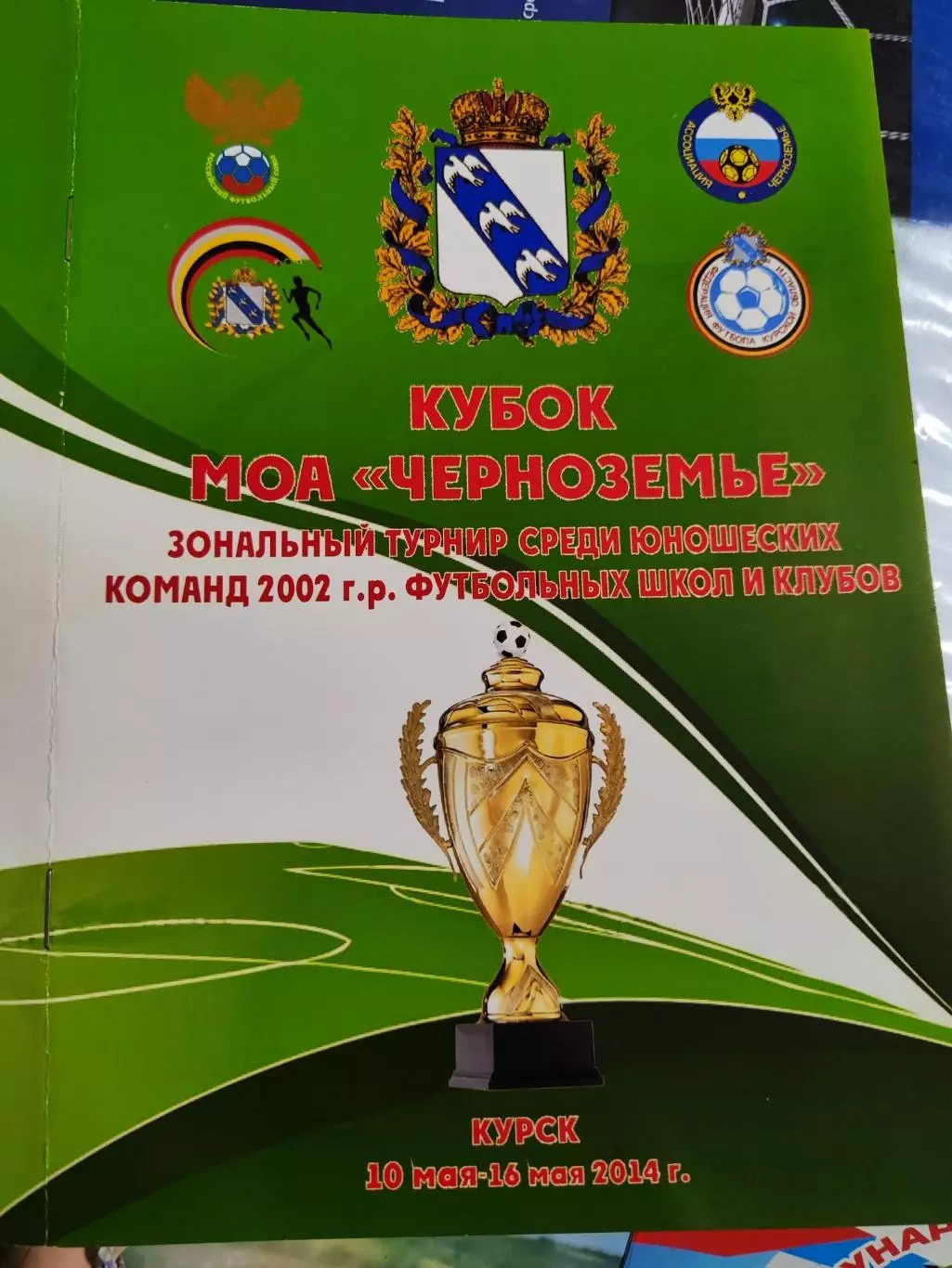 Кубок МОА Черноземье зональный турнир среди юношеских команд 2002г. Курск 2014