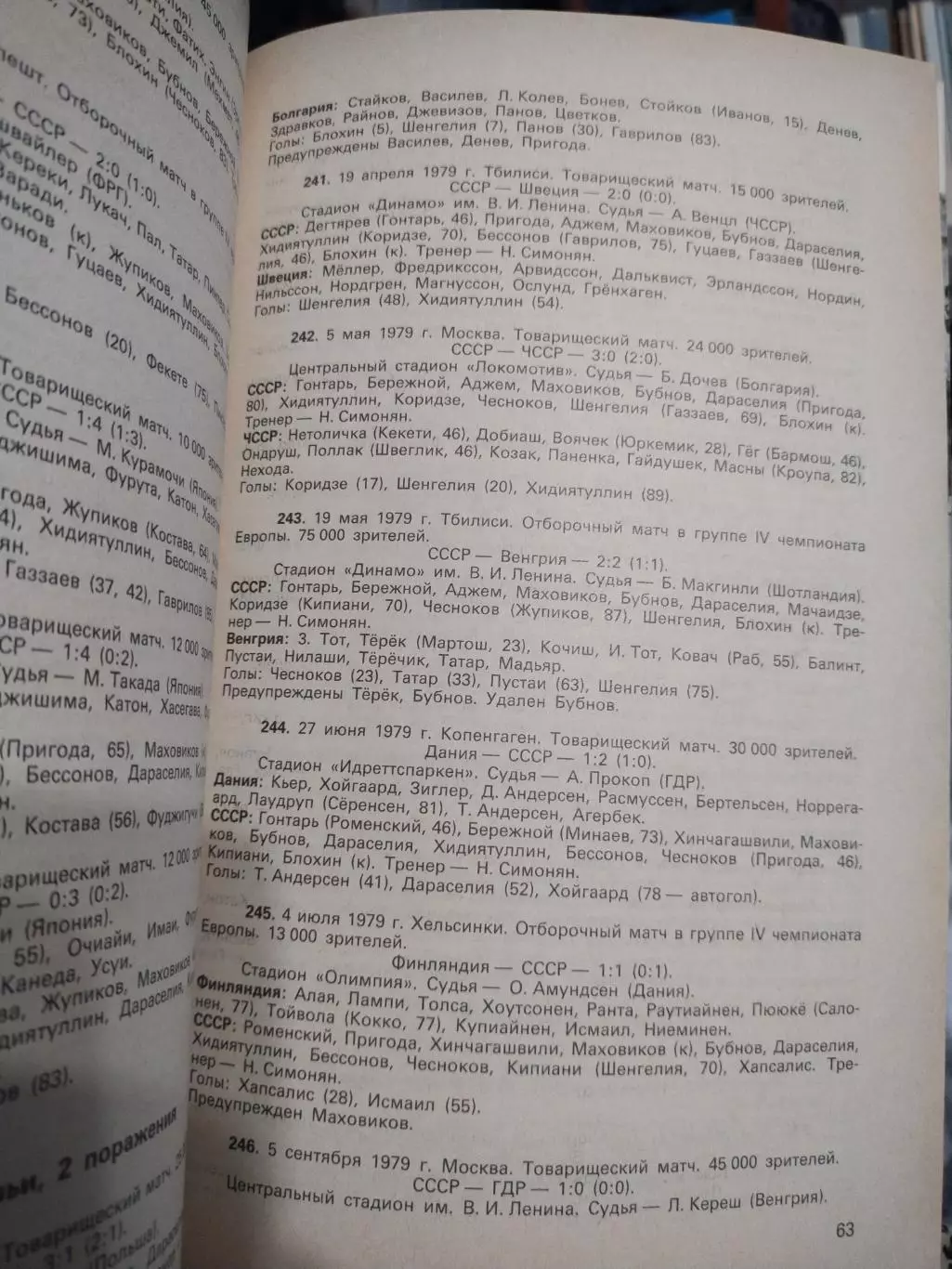 Игры сборной команды СССР по футболу. 1989. 126 с 3