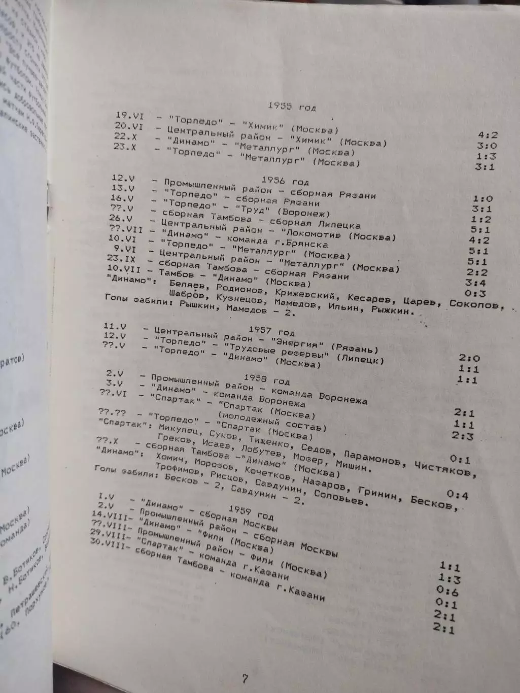 Справочник футболофила №2 Тамбов 1996 1
