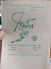Химик Семилуки - Авангард Курск, 01.09.1989г. Первенство СССР, 2-я лига.