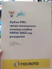 Кубок РФС среди юношеских команд клубов РФПЛ 2003 г.р.
