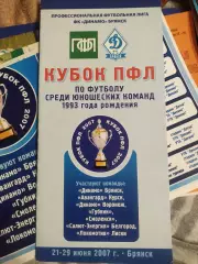 КУБОК ПФЛ 21-29.06.2007 (БРЯНСК-КУРСК-ВОРОНЕЖ-ГУБКИН -СМОЛЕНСК-БЕЛГОРОД) +афиша