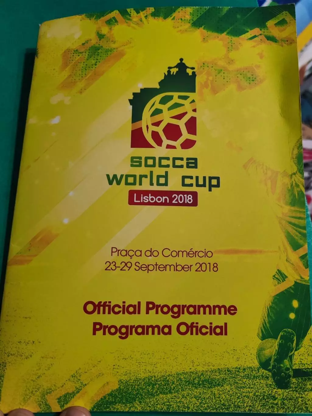 Socca world cup Lisbon 2018 официальная программа