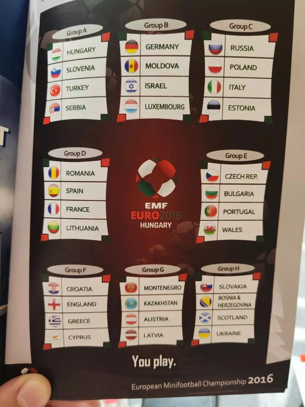 EMF EURO2016 Hungary,European Minifootball Championship 2016 1
