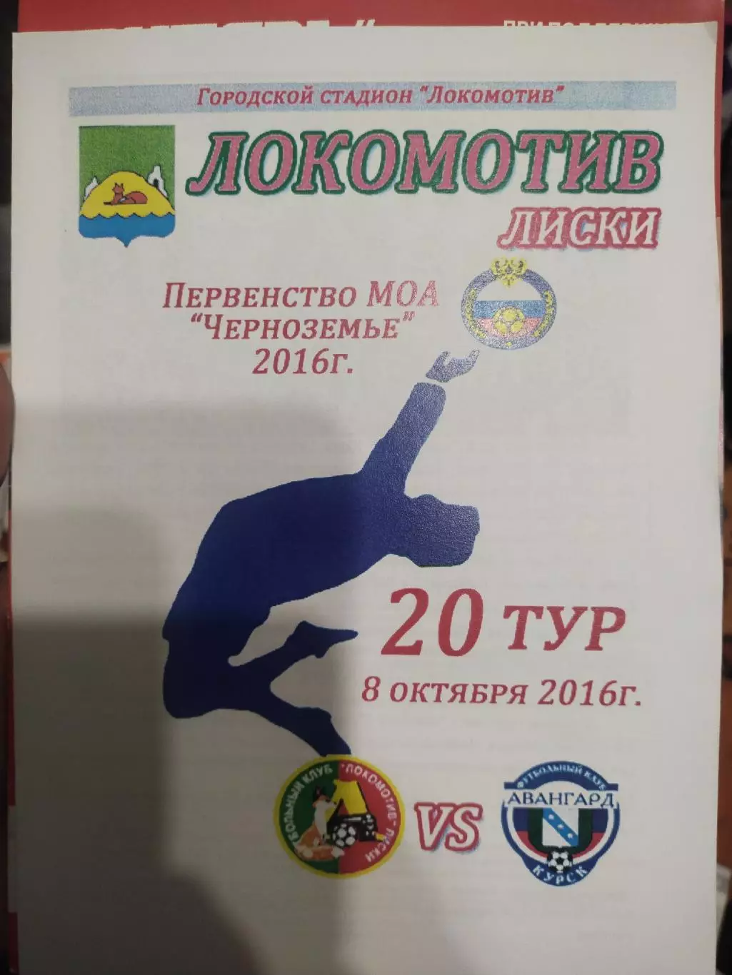 Локомотив Лиски - Авангард-2 Курск. МОА Черноземье. 8.10.2016.