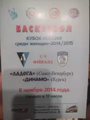 Ладога (Санкт-Петербург) - Динамо (Курск) 08.11.2014 г. Кубок России