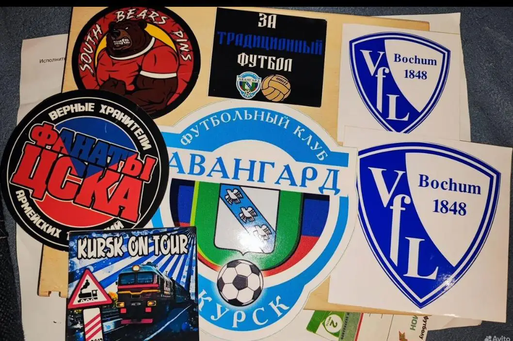 Наклейки футбольных клубов: ЦСКА, Зенит и тп