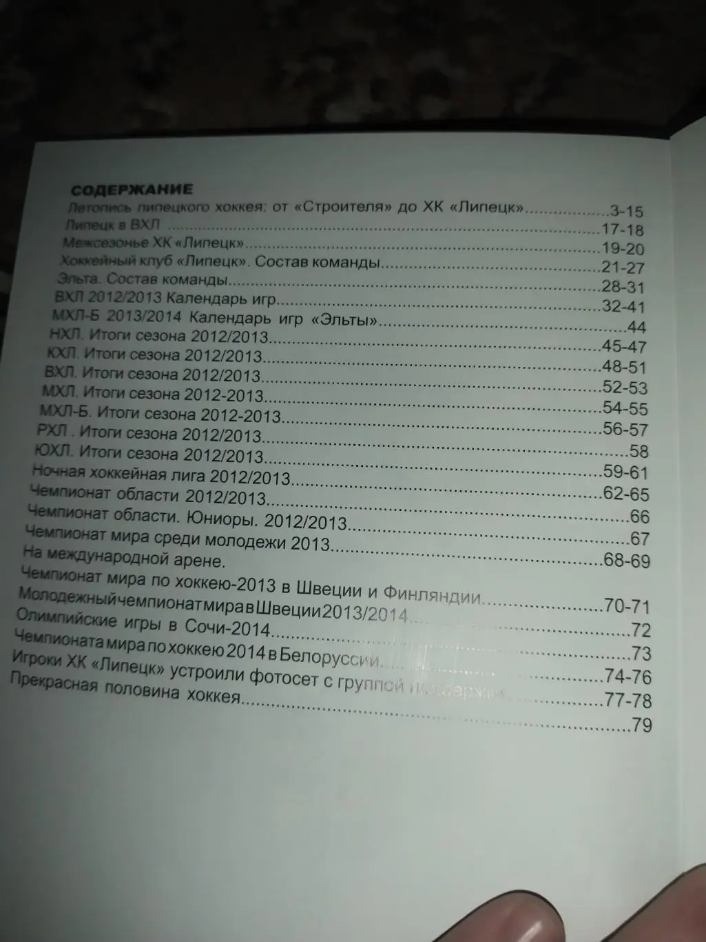 Календарь -справочник, Липецк 2013 - 2014 (Хоккей) 1