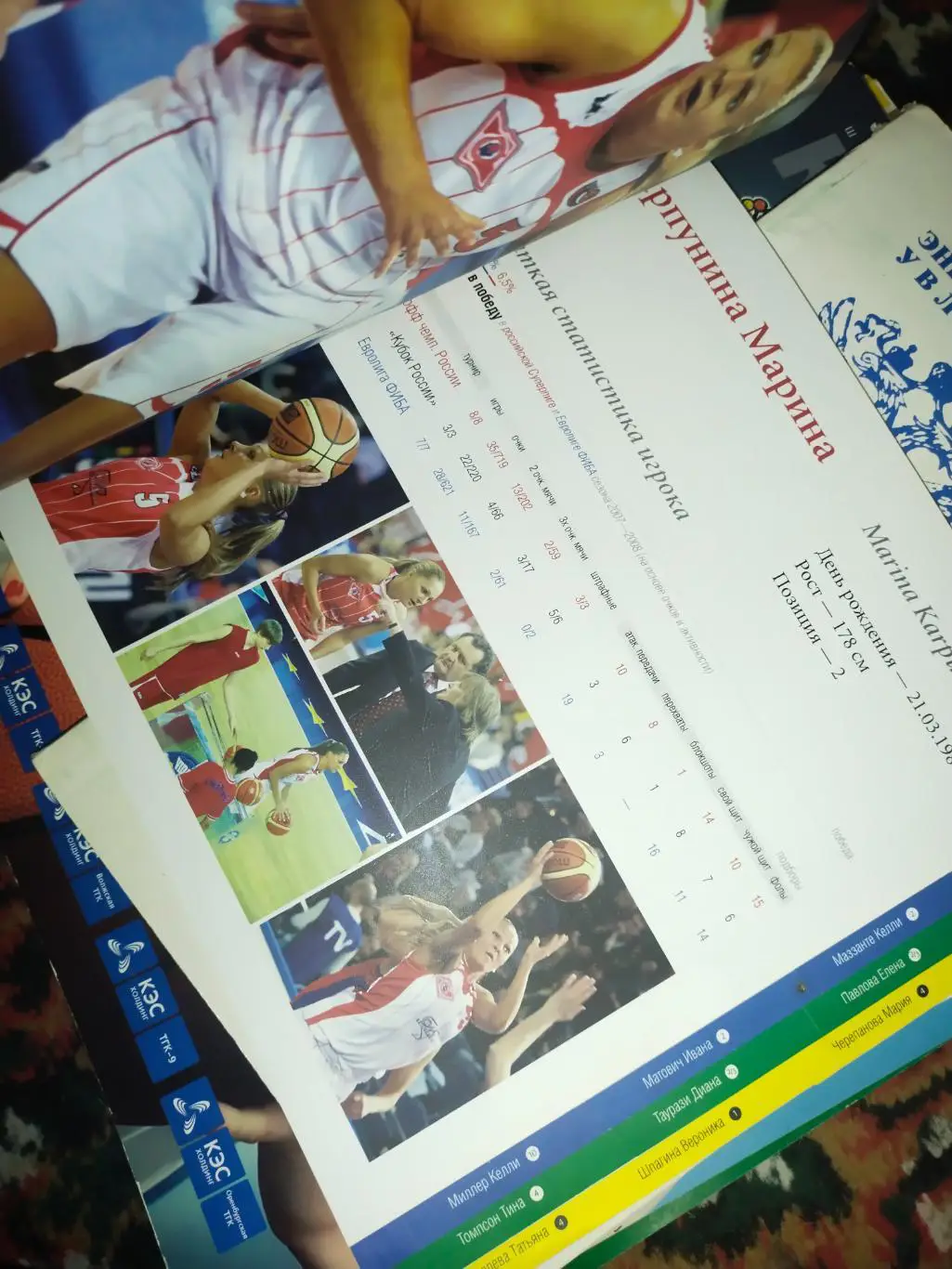 Спартак Московская область г. Видное, Чемпионат Евролиги Фиба сезон 2007-2008 3