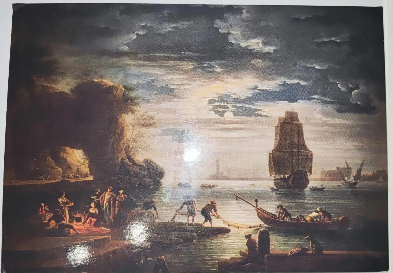 Открытка почтовая - Великобритания прошла почту