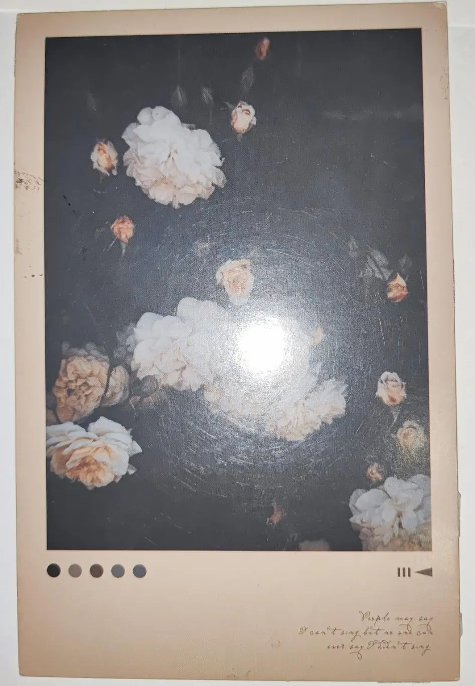 Открытка почтовая - Розы, прошла почту