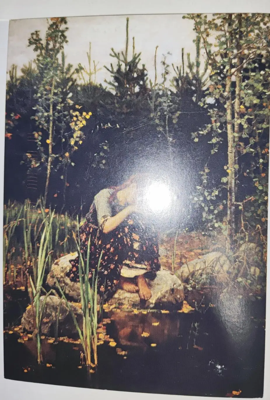 Открытка почтовая - Виктор Васнецов, Аленушка, прошла почту