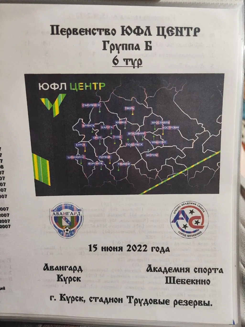 Авангард Курск - Академия Спорта Шебекино, Белгородская обл.