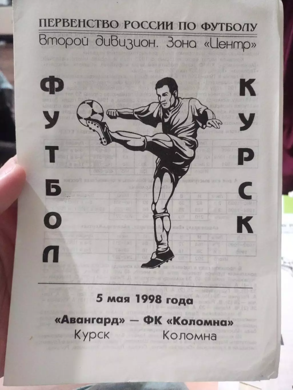 Авангард Курск - ФК Коломна Коломна 05.05.1998