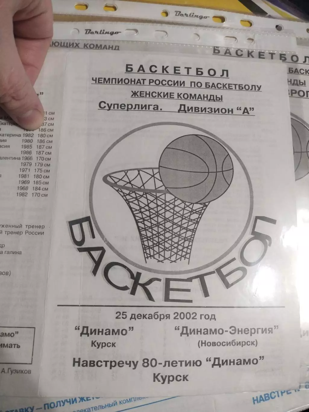 Динамо Курск - Динамо-Энергия Новосибирск, 25.12.2002 (1)