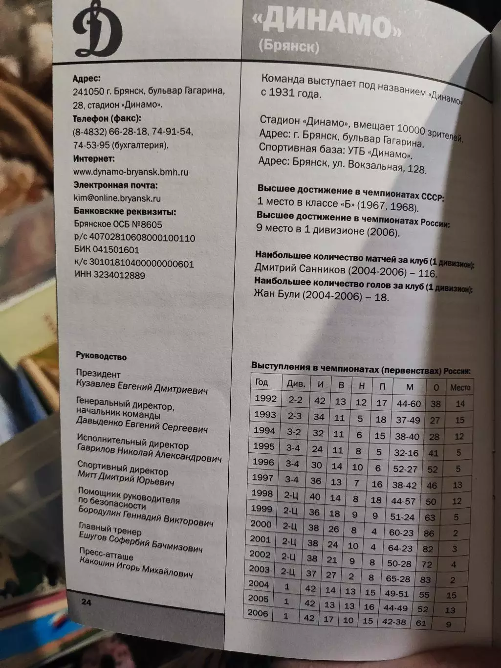 Вестник ПФЛ Первый дивизион , выпуск #1, 2007 3