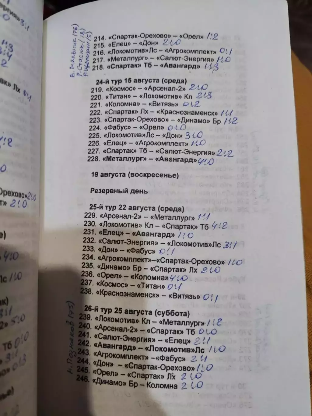 Футбольный ежегодник Курск 2001 3